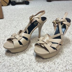 Tribute leather sandals heels size 39/5